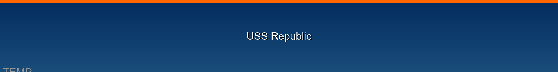 USS Republic flagship banner for Star Trek: Freedom